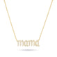 Stone and Strand 14K Yellow Gold Diamond Gothic Mama Necklace Front Image