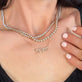 Image of 14K Yellow Gold Diamond Gothic Name Necklace with Stone and Strand Necklaces