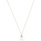 Stone and Strand 14K Yellow Gold Diamond Hardware Necklace Front Image
