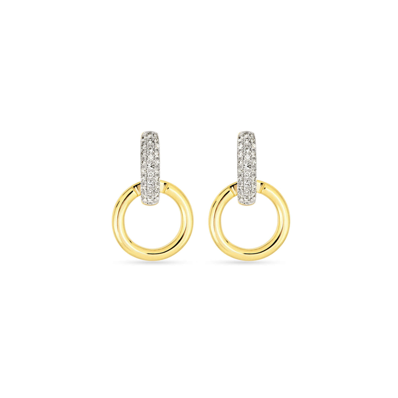 GOLD DIPPED HORSEBIT EARRINGS main image 1