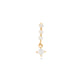 Stone and Strand 10K Yellow Gold Teeny LAB-Created Diamond Line Princess Earrings Front Single Image