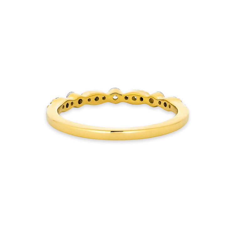 Stone and Strand 10K Yellow Gold Diamond Muse Band Rear Image