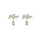 Stone and Strand 10K Yellow Gold Diamond Muse Drop Studs Front Image