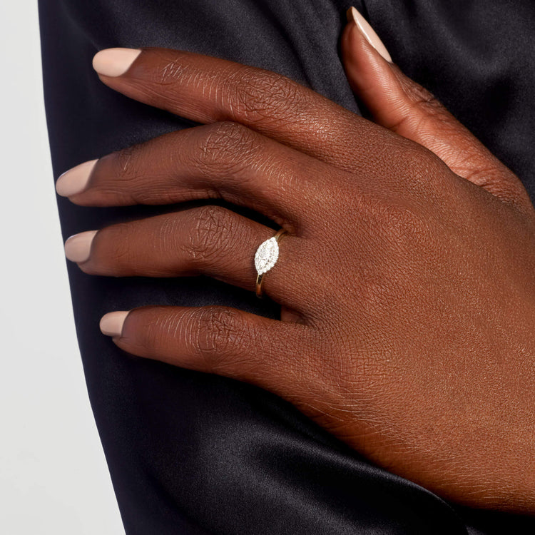 Diamond Muse Halo Ring – STONE AND STRAND