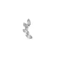 Stone and Strand 10K Yellow Gold Diamond Muses Tiara Studs Front Right Single Image