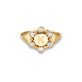Stone and Strand 10K Yellow Gold Diamond Orbit Pinky Signet Ring Front Image
