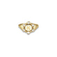 Stone and Strand 10K Yellow Gold Diamond Orbit Pinky Signet Ring Front Image