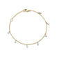 Stone and Strand 14K Yellow Gold Diamond Petal Bracelet Front Image