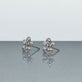 Stone and Strand 10K White Gold Diamond Puff Daisy Studs Editorial Image