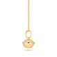Stone and Strand 14K Yellow Gold Diamond Pufferfish Necklace Side Image