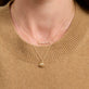 Image of 14K Yellow Gold Diamond Pufferfish Necklace with Stone and Strand Necklaces