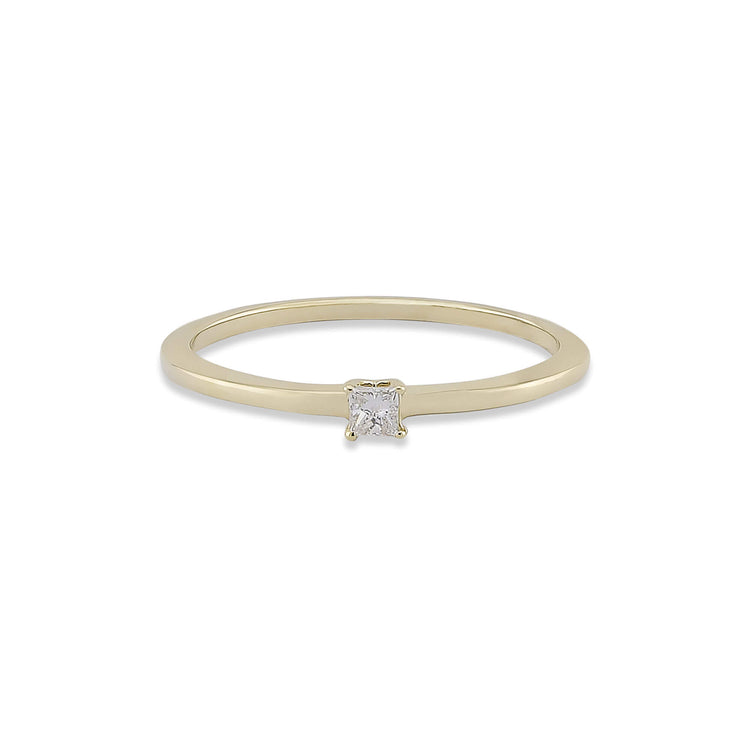 Stone and Strand 14K Yellow Gold Diamond Stacking Ring Set Front Single Image