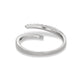 Stone and Strand 14K White Gold Diamond Twirl Ring Rear Image