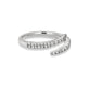 Stone and Strand 14K White Gold Diamond Twirl Ring Side Image