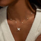 Image of 10K Yellow Gold Diamonds By The Dozen Necklace with Stone and Strand Necklaces