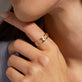 Image of 10K Yellow Gold Diamonds By The Dozen Ring on Models Hand