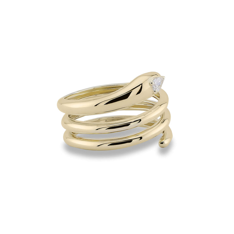 Stone and Strand 14K Yellow Gold Diana Wrap Around Diamond Ring Side Image