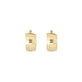Stone and Strand 14K Yellow Gold Disco Huggies Front Image
