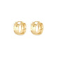 Stone and Strand 14K Yellow Gold Disco Huggies Rear Image