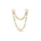 Stone and Strand 14K Yellow Gold Double Up Figaro Connector Chain Front Image
