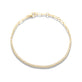 Stone and Strand 10K Yellow Gold Drop Shot Diamond Tennis Bracelet Front Image
