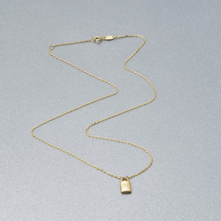 14k Padlock Necklace – RG