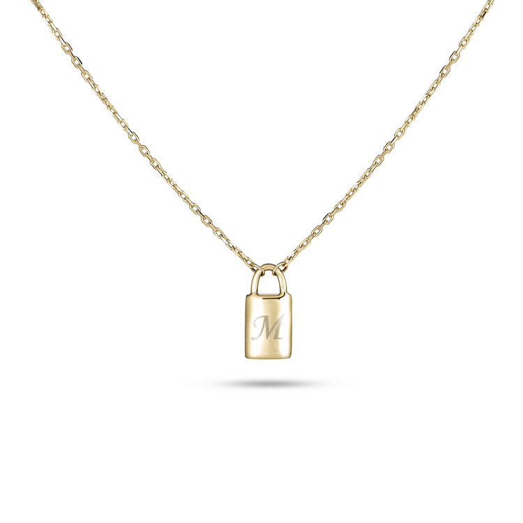 Real gold 2025 lock necklace