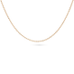 Stone and Strand 10K Yellow Gold Diamond Cut Bead Chain Close Up Image