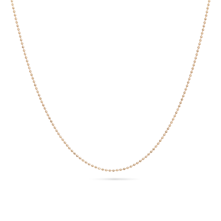 Stone and Strand 10K Yellow Gold Diamond Cut Bead Chain Front Image