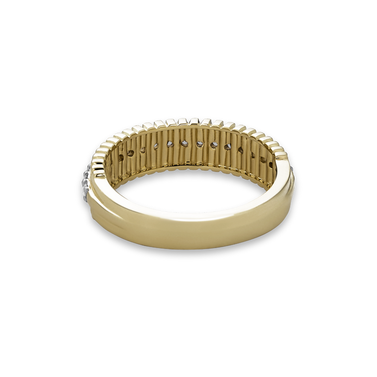 Stone and Strand 10K Yellow Gold Diamond Pirouette Band Rear Image