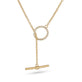 Image of Diamond Toggle Link Necklace Close Up