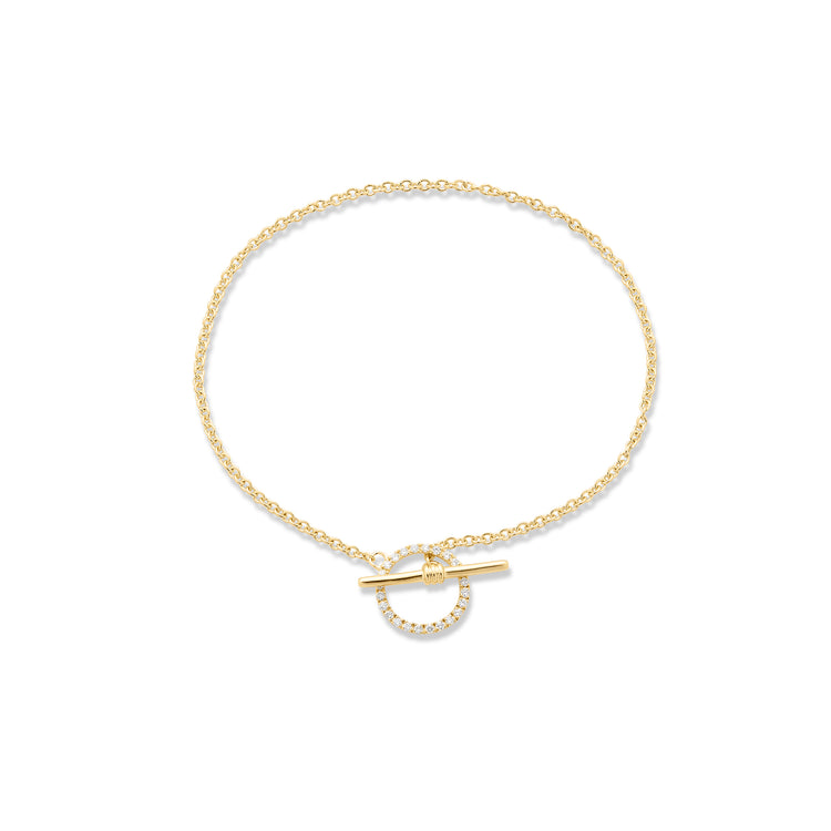 Image of Diamond Toggle Link bracelet