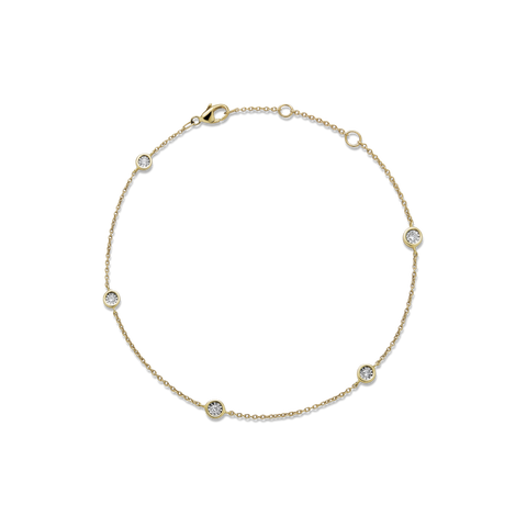 Stone and Strand 10K Yellow Gold Diamonds By The Dozen Bracelet Front Image