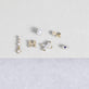 Still life image of Teeny LAB-Created Diamond Line Princess Earrings with Stone and Strand solid gold jewelry