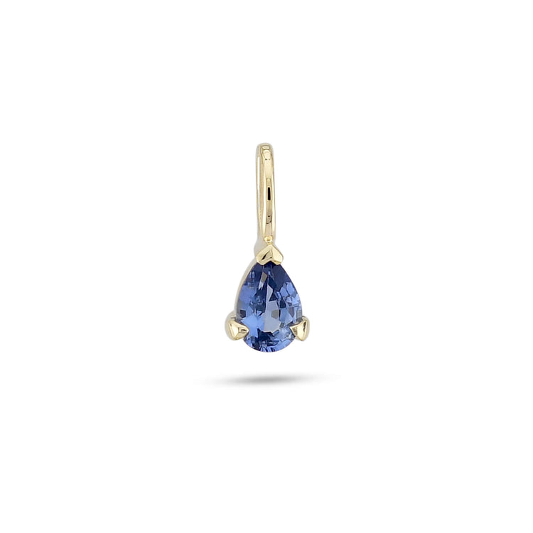 Stone and Strand 14K Yellow Gold Elegant Pear Birthstone Charm Front Image