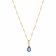 Elegant Pear Birthstone Necklace