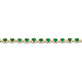 Stone and Strand 14K Yellow Gold Emerald Ace Tennis Bracelet Close Up Image