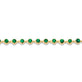 Stone and Strand 14K Yellow Gold Emerald Luxe Bezel Tennis Bracelet Close Up Image