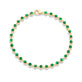Stone and Strand 14K Yellow Gold Emerald Luxe Bezel Tennis Bracelet Front Image