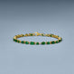 Stone and Strand 14K Yellow Gold Emerald Luxe Carnival Bracelet Editorial Image