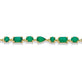 Stone and Strand 14K Yellow Gold Emerald Luxe Carnival Bracelet Close Up Image