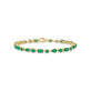 Stone and Strand 14K Yellow Gold Emerald Luxe Carnival Bracelet Front Image