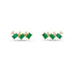Stone and Strand 10K Yellow Gold Emerald Luxe Cluster White Sapphire Studs Front Image