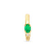 Stone and Strand 10K Yellow Gold Emerald Luxe Earcuff Front Image