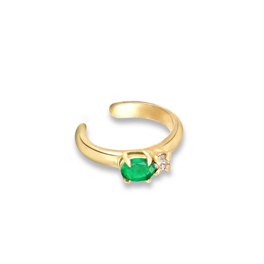 stone and strand Emerald Luxe Earcuff