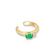 Stone and Strand 10K Yellow Gold Emerald Luxe Earcuff Side Image