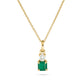 Stone and Strand 14K Yellow Gold Emerald Luxe Diamond Necklace Front Image