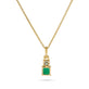 Stone and Strand 14K Yellow Gold Emerald Luxe Diamond Necklace Rear Image