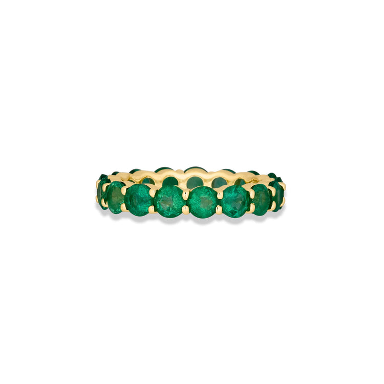 Stone and Strand 14K Yellow Gold Emerald Luxe Eternity Band Front Image