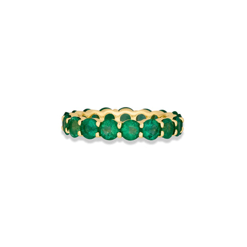 Stone and Strand 14K Yellow Gold Emerald Luxe Eternity Band Front Image